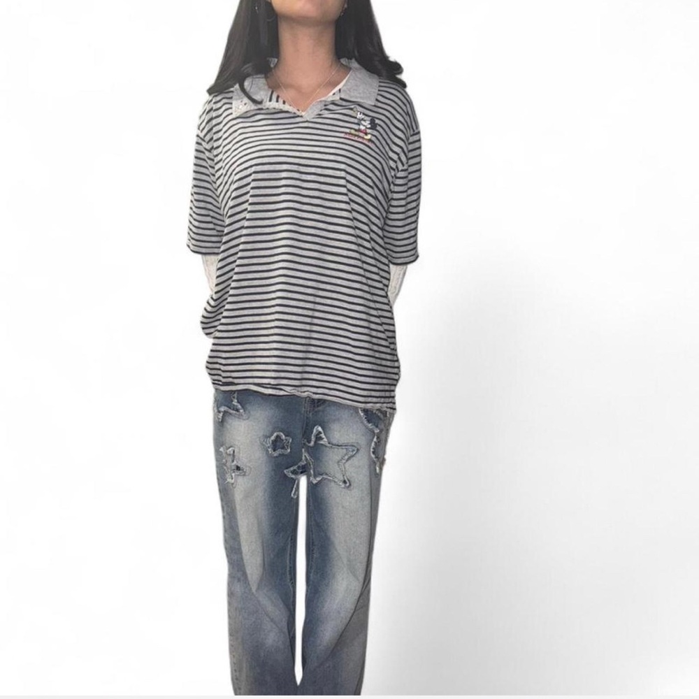 Disney Vintage striped polo shirt.